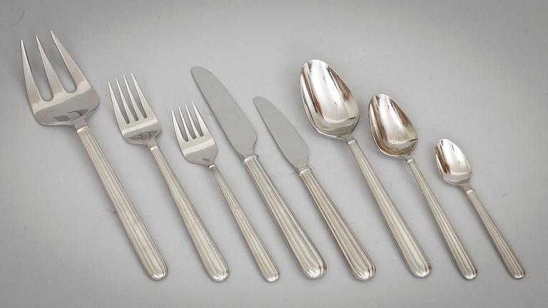 BESTICKUPPSÄTTNING, rostfritt stål, 73 delar, "Bernadotte Design". 1900-talets andra hälft.