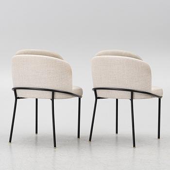 Christophe Delcourt, stolar, ett par, "Fil Noir Dining", Minotti. Italien.