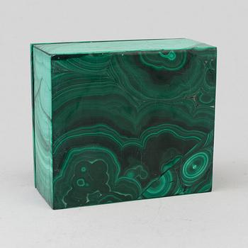 A first half of the 20th century malachite box.