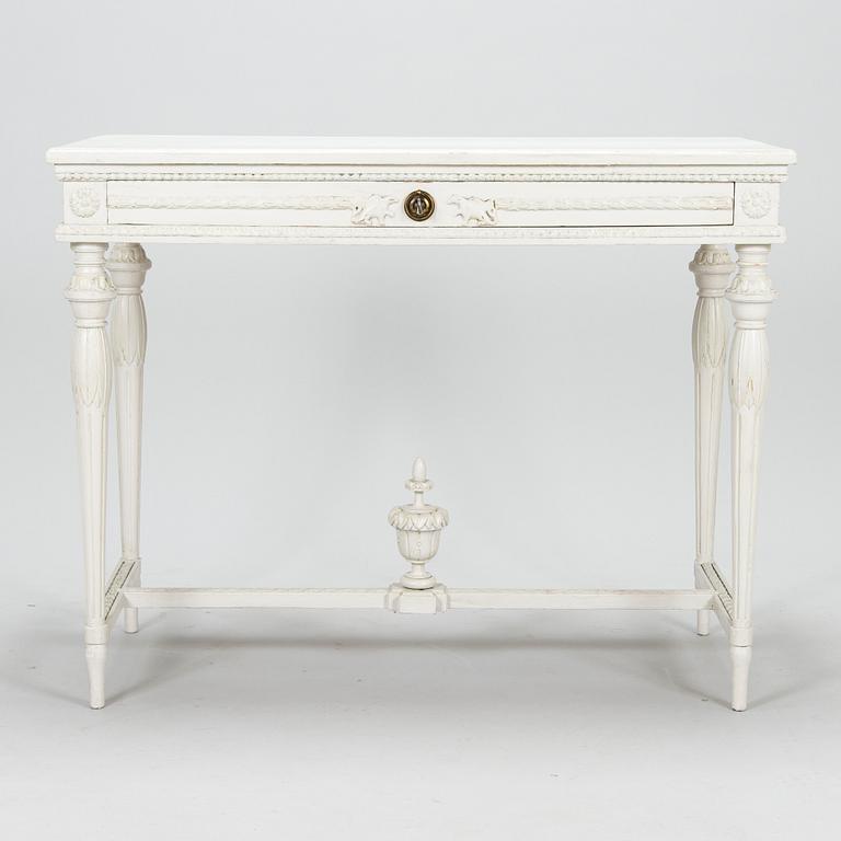 A late Gustavian style console table, first half of the 20th century.