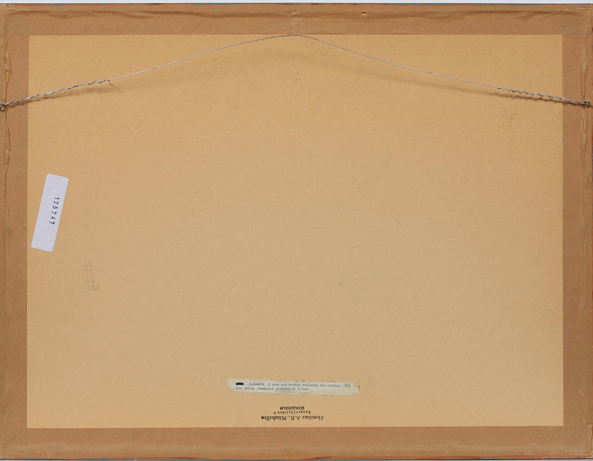 OKÄND KONSTNÄR, träsnitt, möjligen Yeisen, Japan.