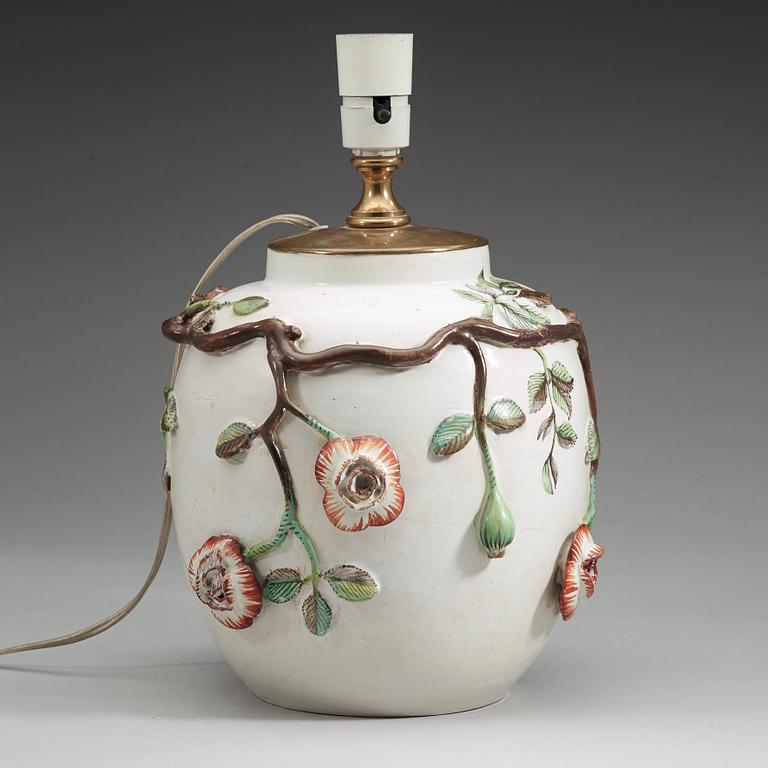 A Swedish faience jar, Marieberg, 18th Century.