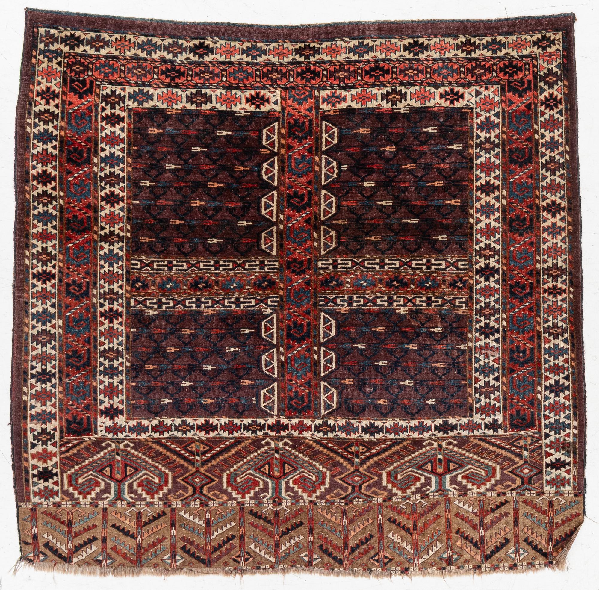 A Yomut Ensi, West Turkmenistan, late 19th century. ca 148 x 156 cm.