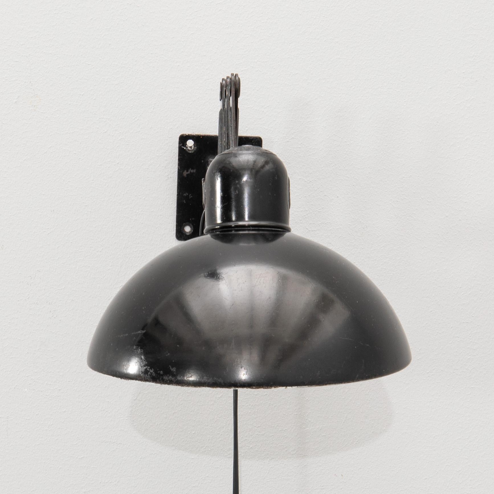 Christian Dell, wall lamp for Kaiser Idell Germany 1930s.
