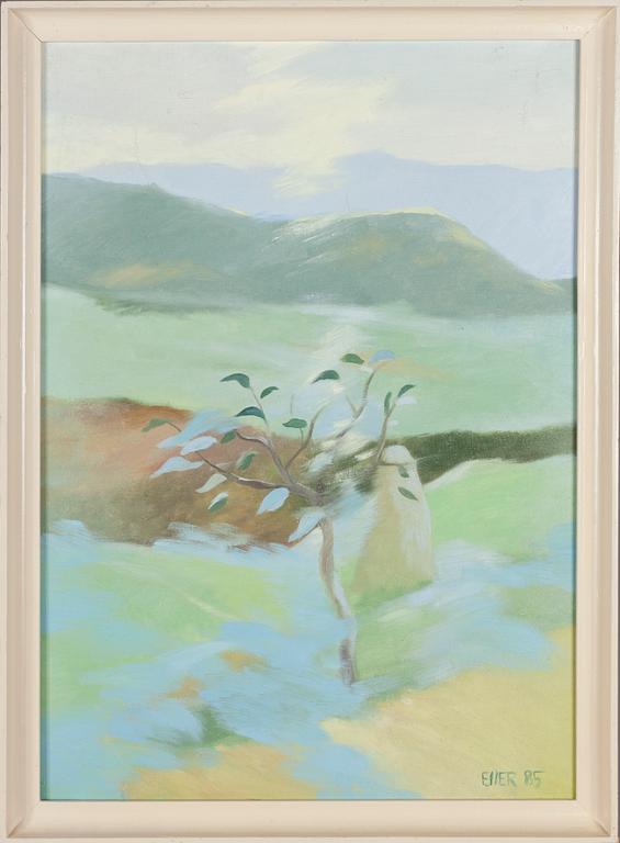 Silva Eher, oil on canvas, signed and dated -85.