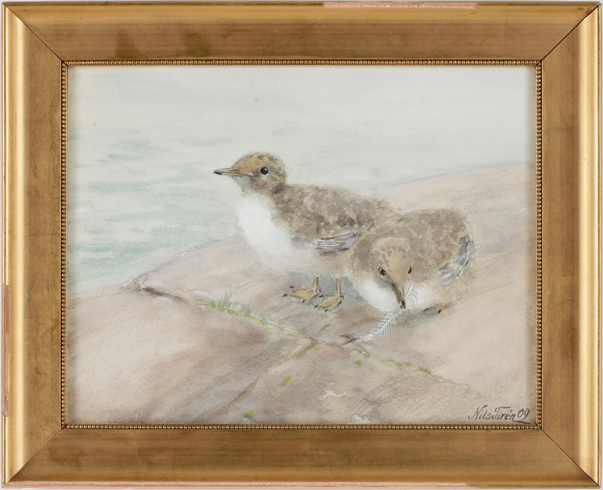 NILS TIRÉN, akvarell på papper, sign o dat -09.