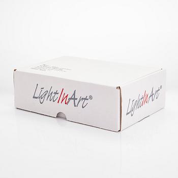 Markku Salo, konstglas/ vas, "Saana", signerad Markku Salo Nuutajärvi, 125/199 Fyrklövern.