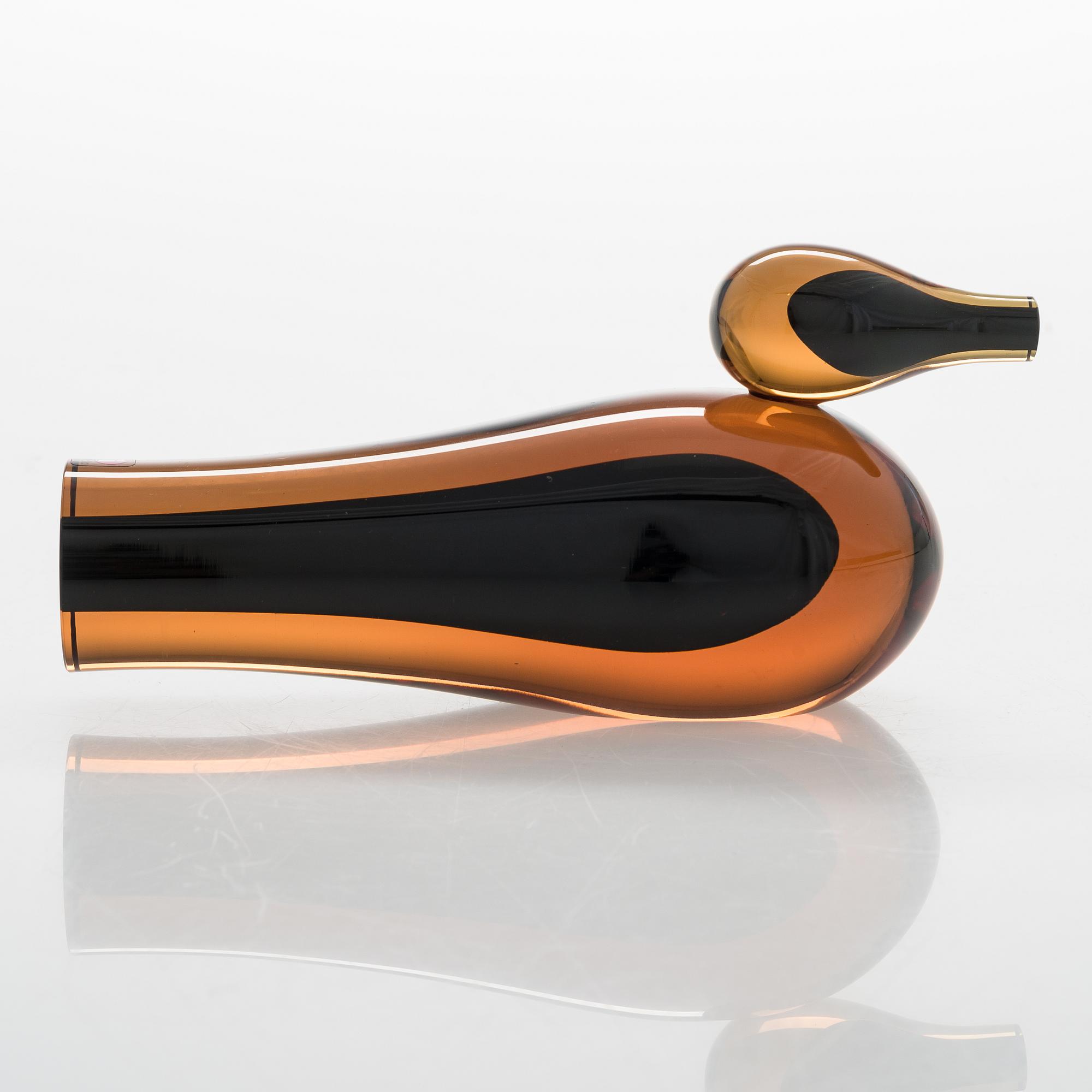 Giorgio Vigna, A glass bird signed G. Vigna, Iittala. - Bukowskis
