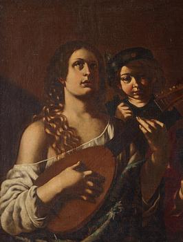 Caravaggio (Michelangelo Merisi da Caravaggio) Follower of, The Concert.