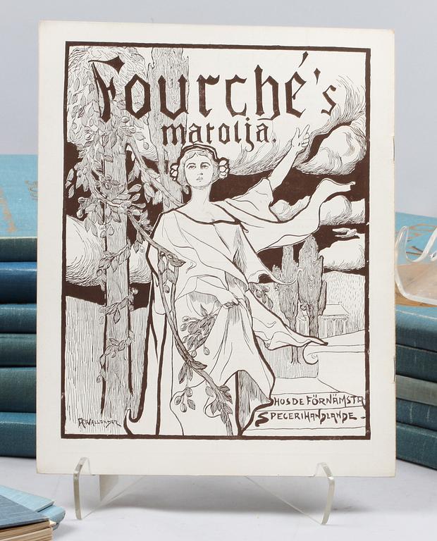 PARTI LITTERATUR OCH TIDSSKRIFTER, bl.a. Scenisk konst, sekelskiftet 1800/1900-tal.