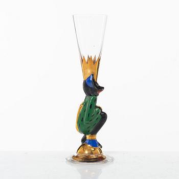 Gunnar Cyrén, a shot-glass, special edition for the Nobel 100 years jubilee, Orrefors, Sweden.