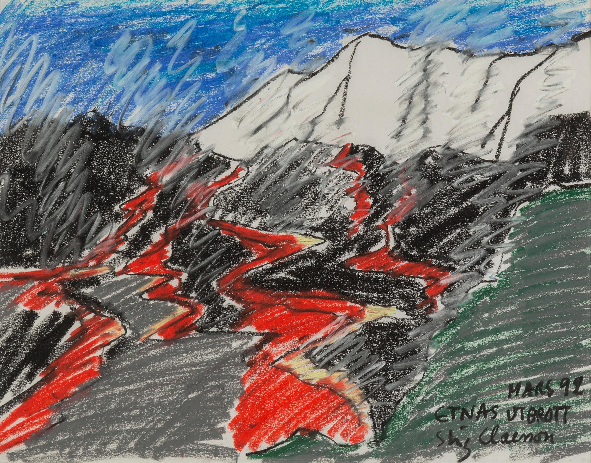STIG CLAESSON, pastel, signed and dated mars -99.