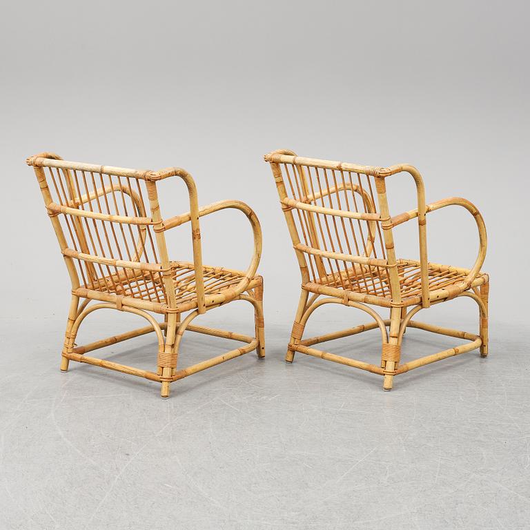 A pair of easy chairs, second half of the 20th century.