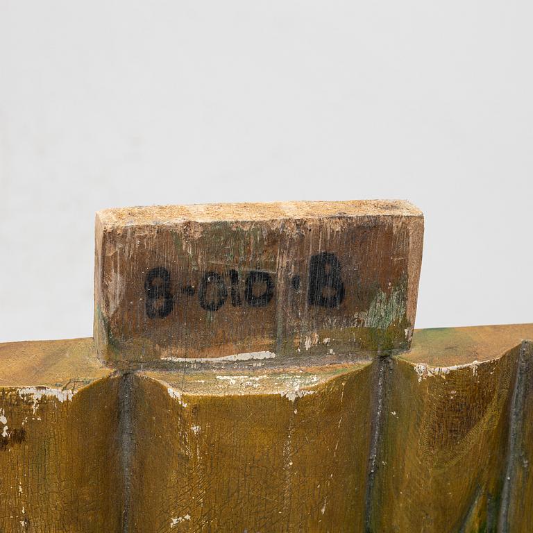 Bench with pigs, likely England, late 20th century.