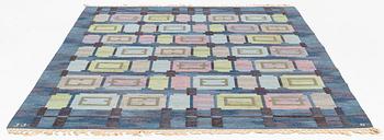 Judith Johansson, a carpet, "Spise hall", flat weave, ca 272 x 209 cm, signerd JJ B.