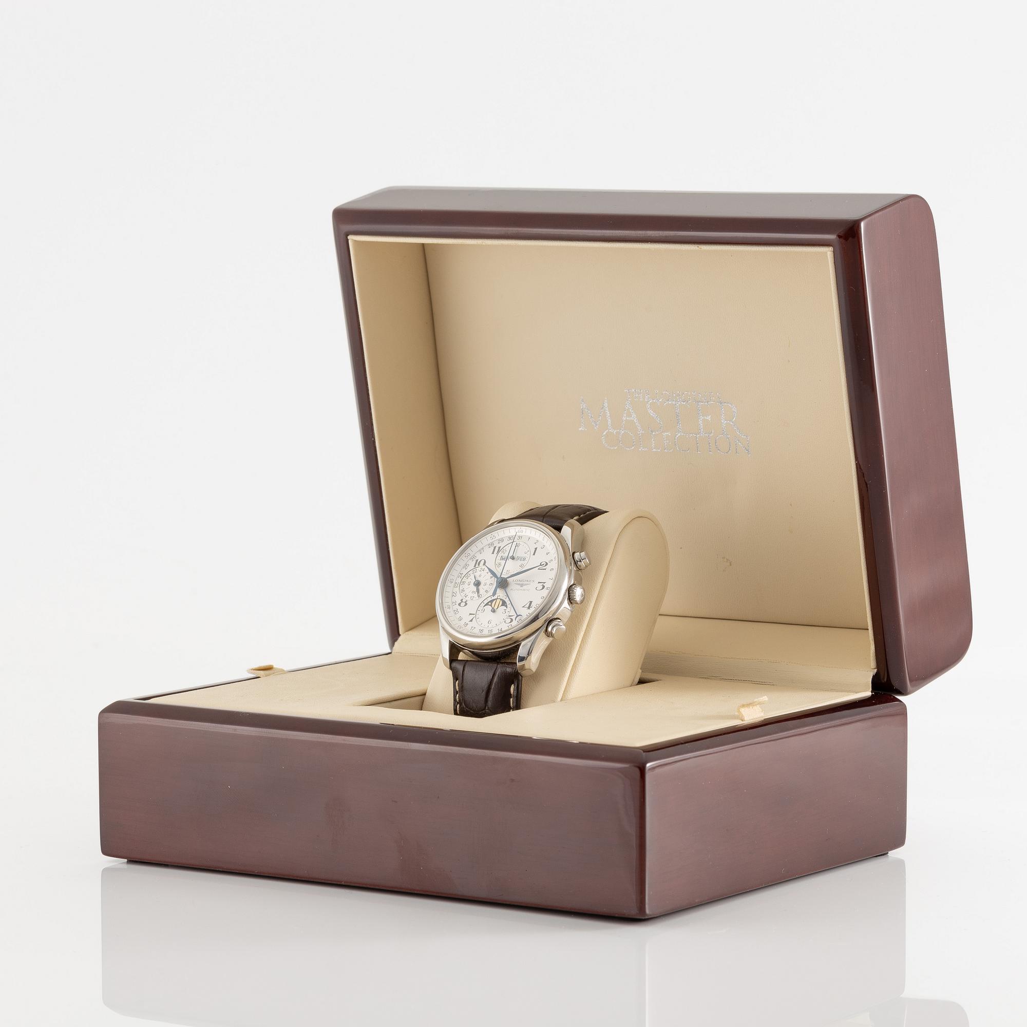 Longines, Master Collection, chronograph, wristwatch, 40 mm.