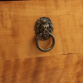 SCHATULL med FLASKOR, 3 st, glas, 1800-tal.