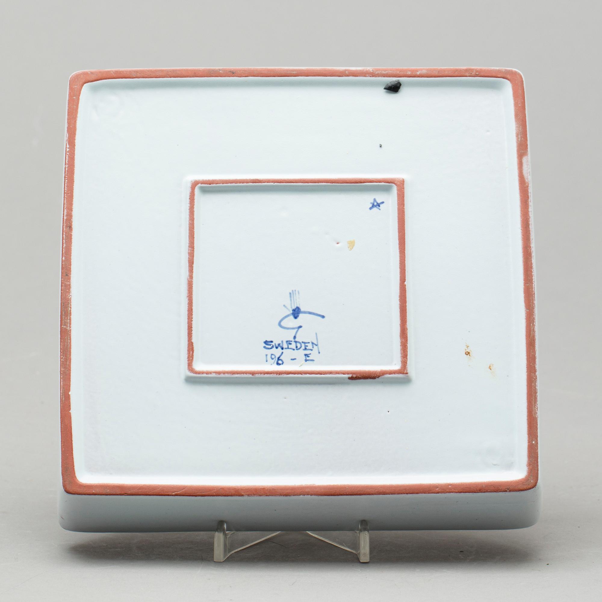 FAT,  fajans, "Karneval", Stig Lindberg, Gustavsberg Studio.