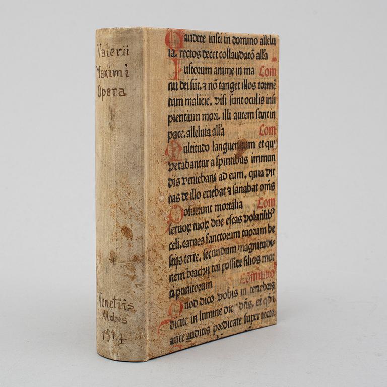 BOK, Second Aldine edition of Valerius Maximus, 1514.