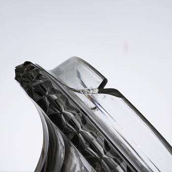 A pair of glass bonbonnières, probably Ireland. 19th century.