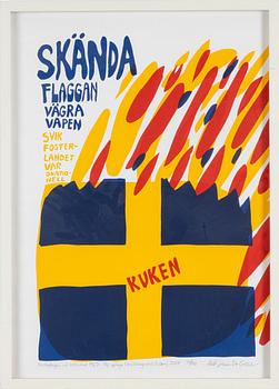 Carl Johan De Geer, "Skända flaggan".