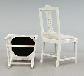 STOLAR, 1 par, gustavianska, omkring år 1800.