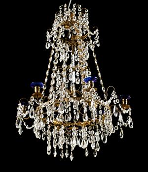 LJUSKRONA, Hagamodell, gustaviansk stil, 1900-talets första hälft, höjd 85 cm.
