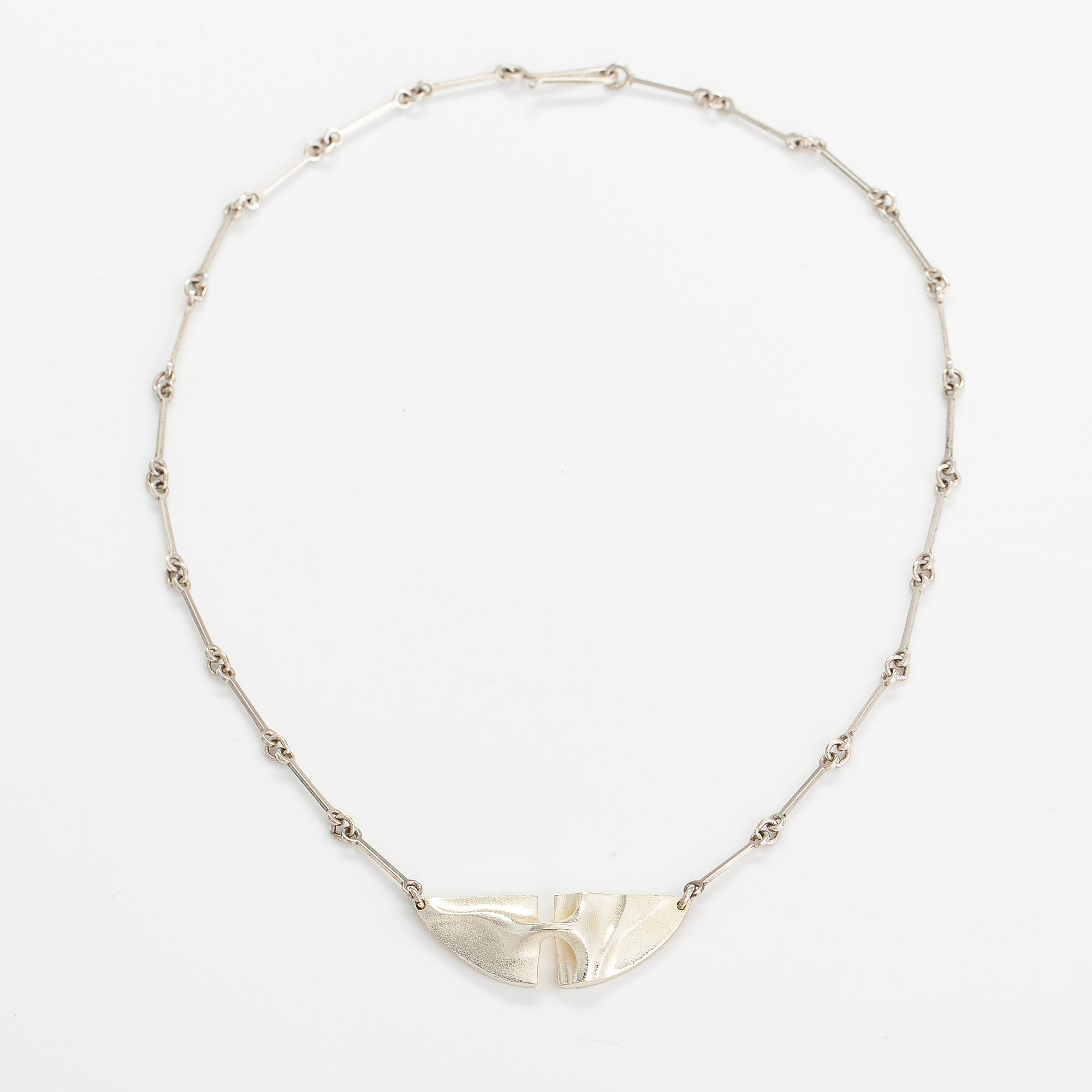 Björn Weckström, A sterlingsilver necklace "Styx". Lapponia 1997.