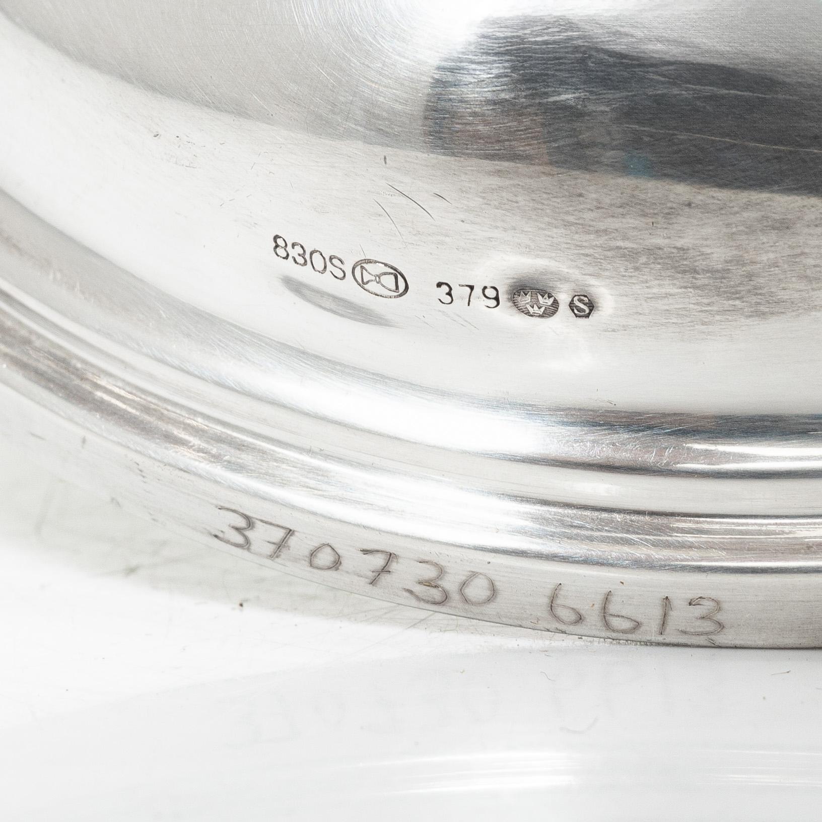 Candelabras, a pair, silver, 20th century.