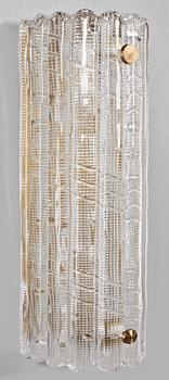 VÄGGLAMPOR, ett par, Carl Fagerlund, Fagerlund, Orrefors, 1900-talets andra hälft.