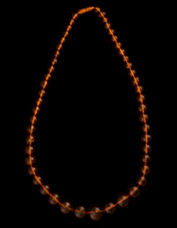 COLLIER, bärnsten.