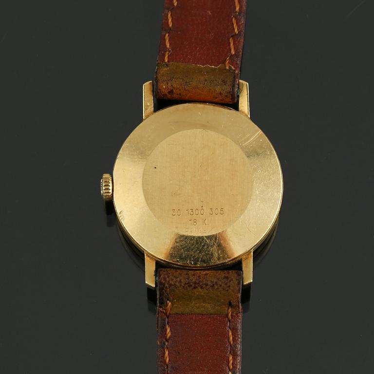 ARMBANDSUR, dam, 18 k guld, Zenith, 1900-talets andra hälft. Total vikt ca 17 g.