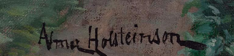 Alma Holsteinson, Under parasollen.