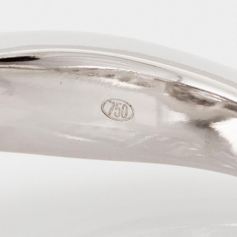 Ring, 18K vitguld med briljantslipad diamant 1.96 ct. Medföljande IGI report.