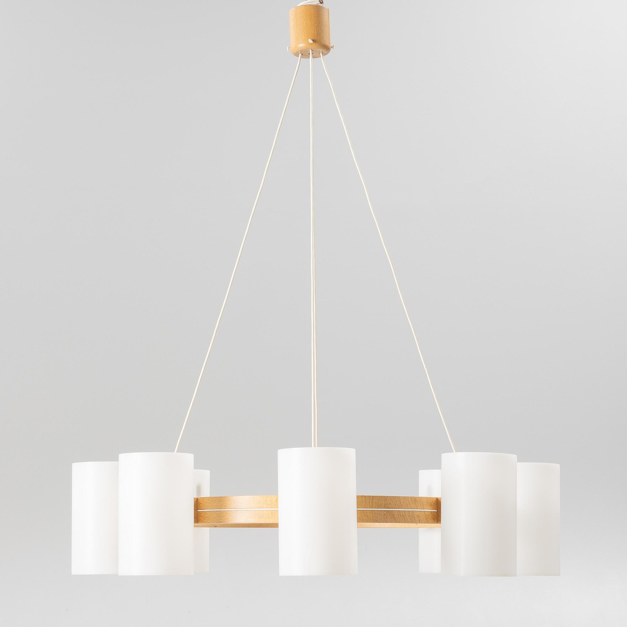 Uno & Östen Kristiansson, ceiling lamp, Luxus, Vittsjö, second half of the 20th century.