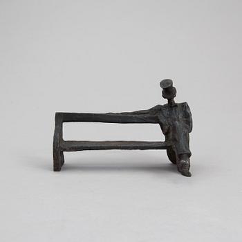 KG BEJEMARK, skulptur, "Nils Ferlin", signerad.