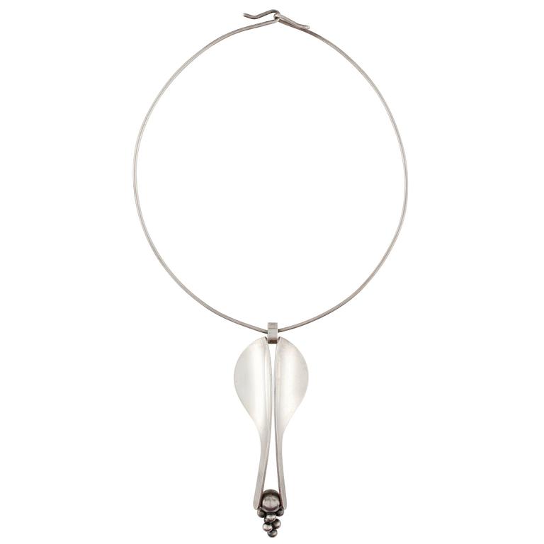 Elis Kauppi, HALSSMYCKE, sterling silver, Kupittaan Kulta, svenska kontrollstämplar.