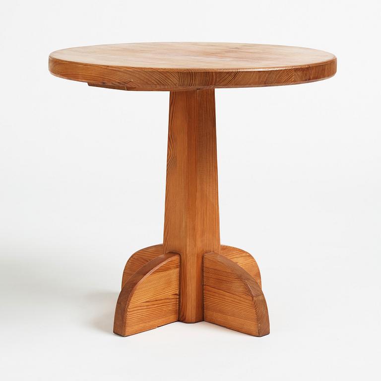 Axel Einar Hjorth, a stained pine "Lovö" table, Nordiska Kompaniet, Sweden 1930's.