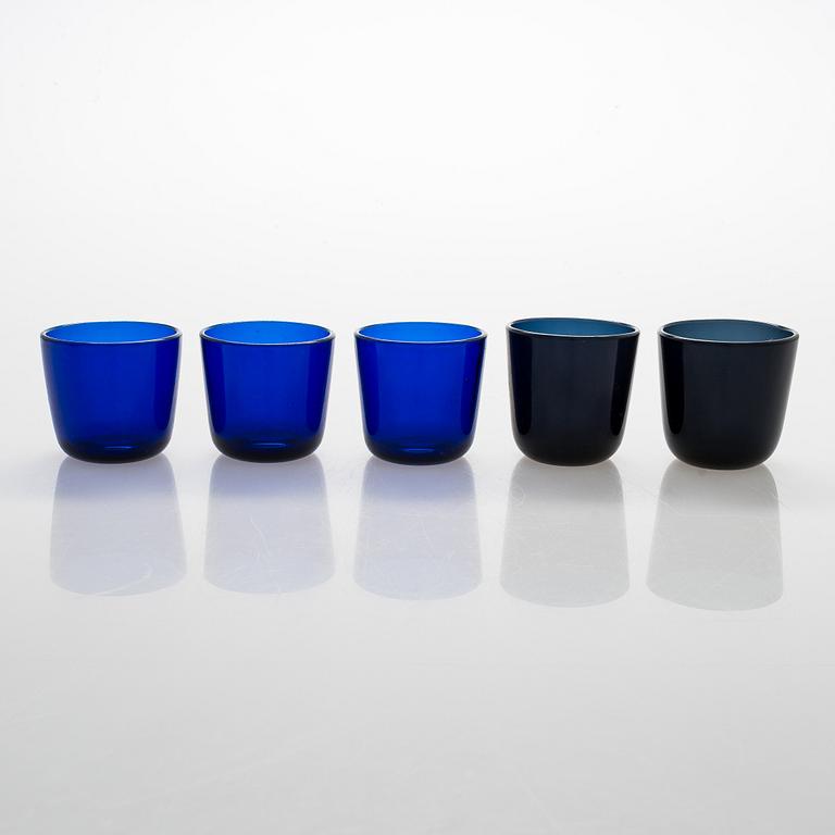 A Kaj Franck glass service set, Nuutajärvi.
