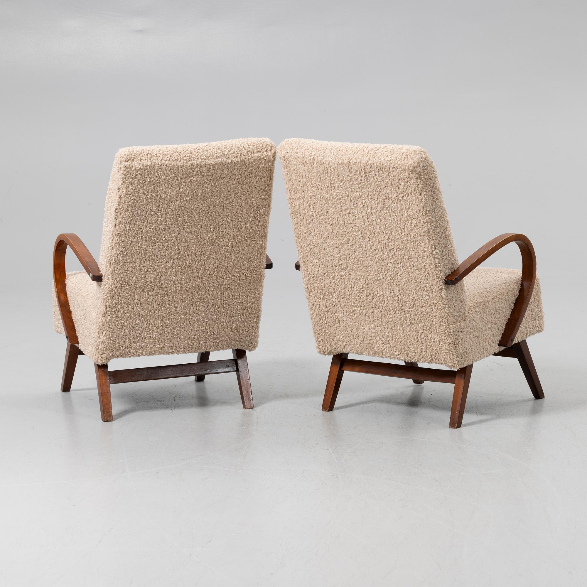 Armchairs, a pair, first half of the 20th century.