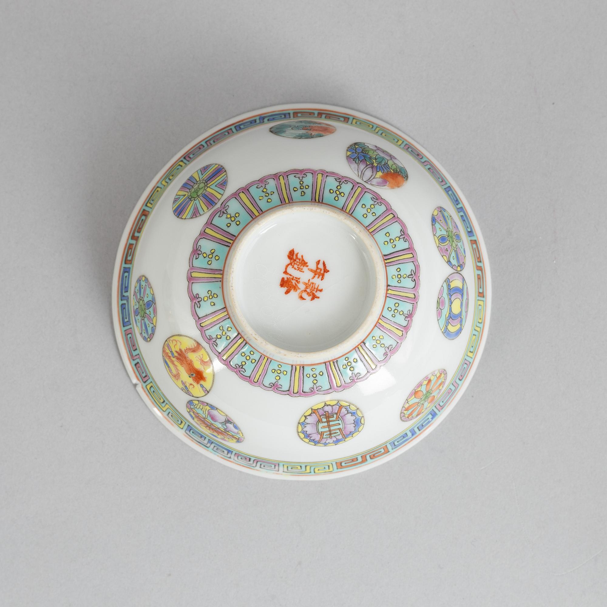 Parti porslin, 4 delar, Kina, 1700-tal-1900-tal.