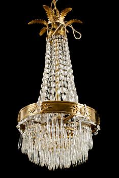 LJUSKRONA, empirstil, 1900-talets första hälft. Höjd ca 95 cm.