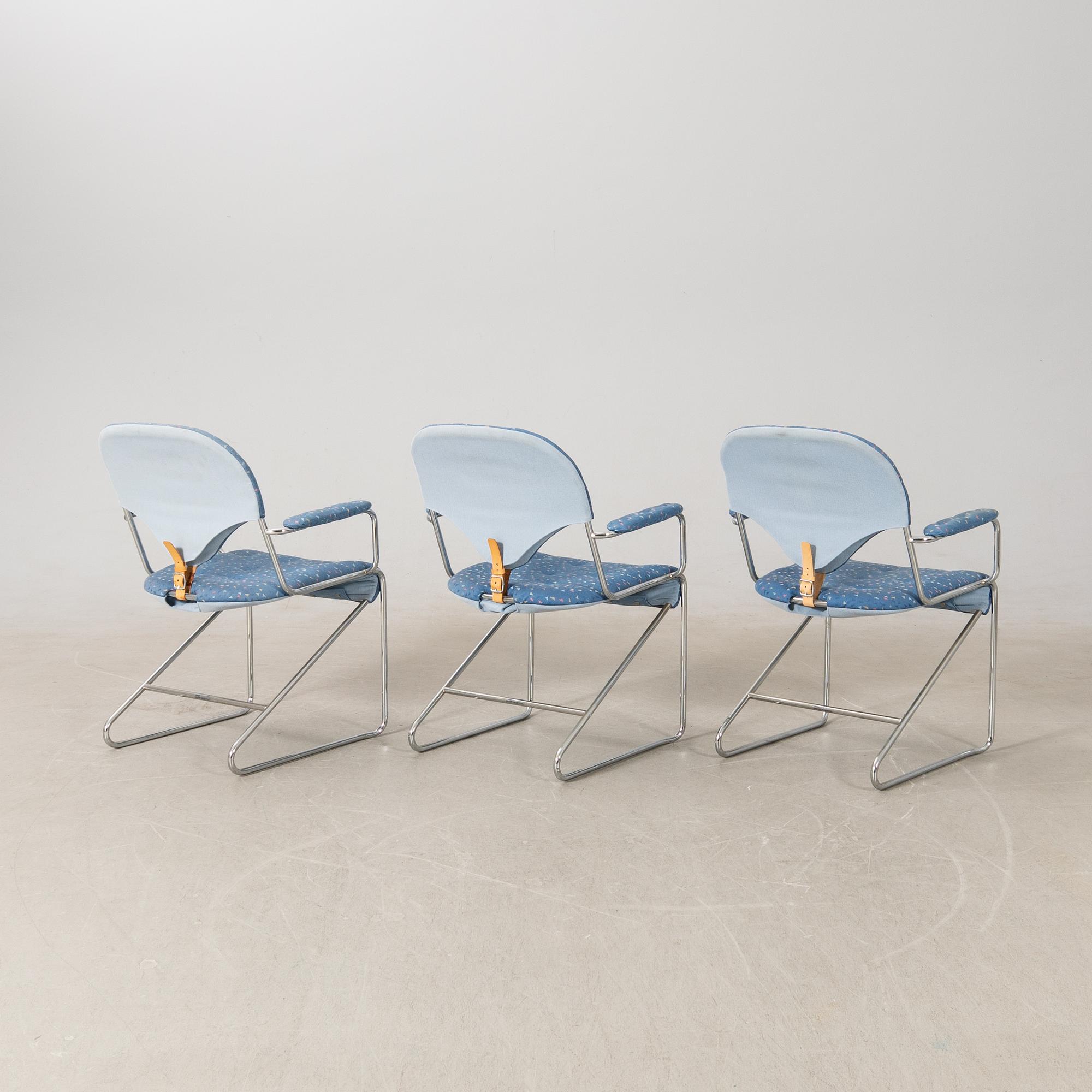 Sam Larsson, armchairs 5 pcs "Sam" for DUX late 20th century.