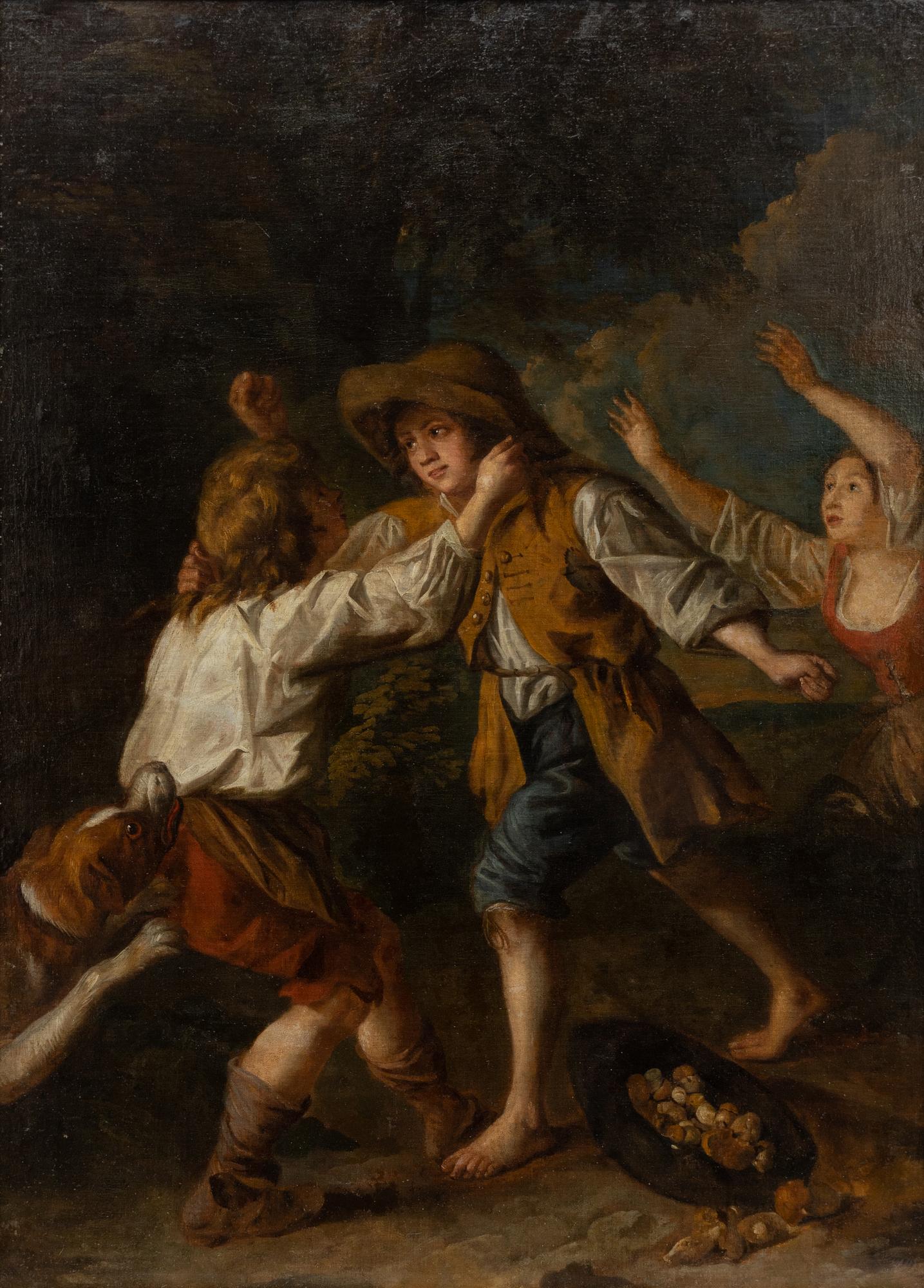 English school, around 1800. The Reunion.
