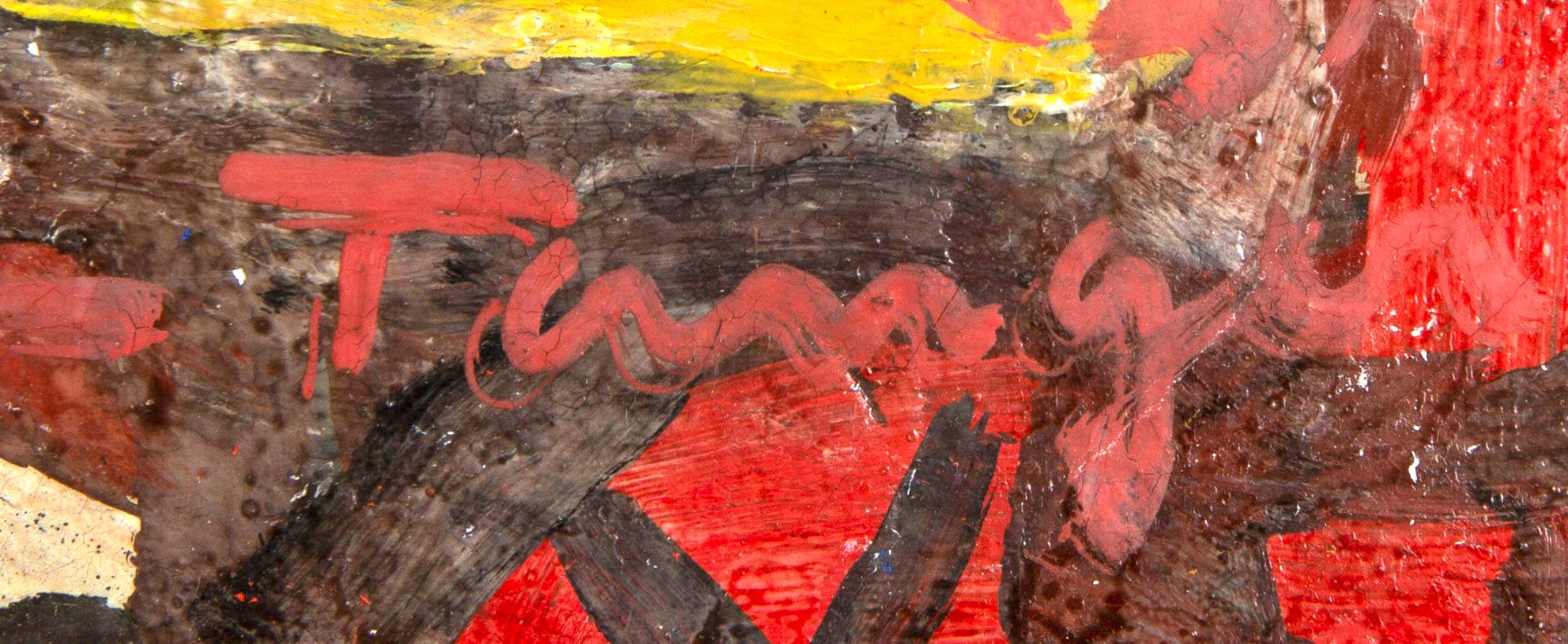 Olaf Tangen, olja på pannå signerad.