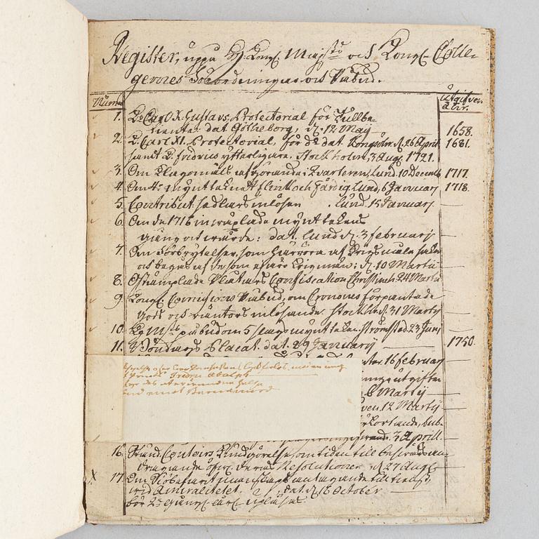 Manuscript, 18th Century.