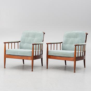Kerstin Hörlin-Holmquist, a pair of 'Skrindan' armchairs, second half of the 20th century.