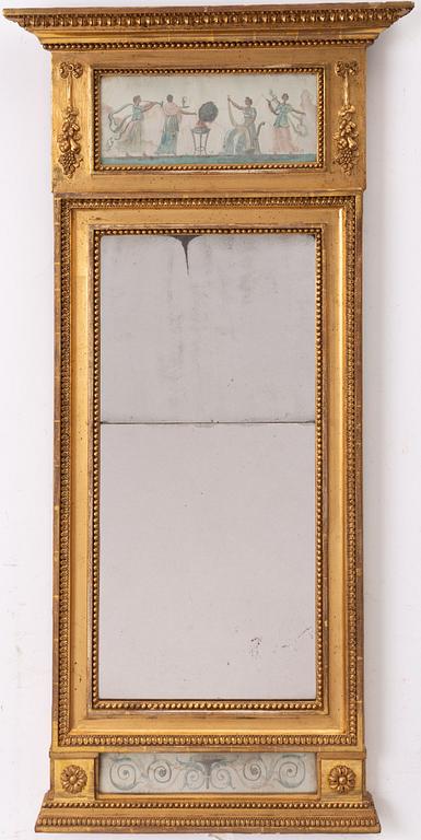 Mirror, Late Gustavian, late 18th century.