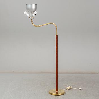 JOSEF FRANK, a model 2368/2148 'Stora Kamelen' brass standard light for Svenskt Tenn, Sweden.