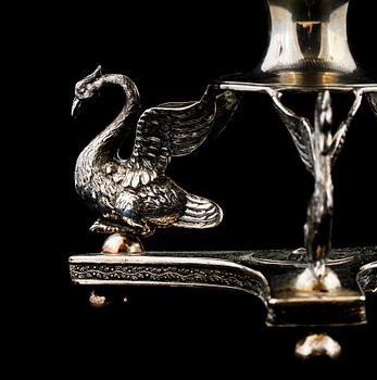 SOCKERSKÅL, silver, Bengt Tellander, Jönköping, 1830. Tot. v. 620 g.